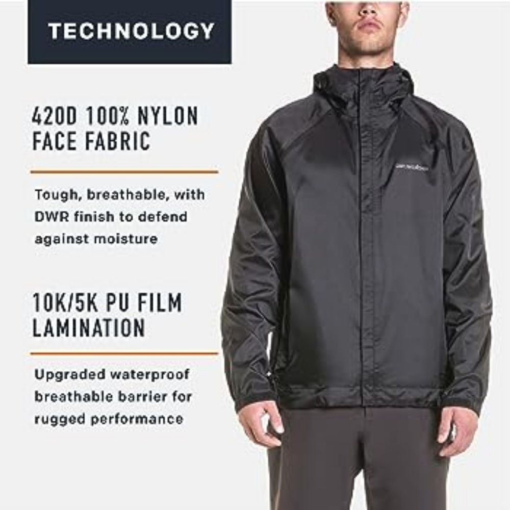 Grundens Weather Watch Hooded Sport Fishing Rain Jacket Black BRAND NEW - Picture 7 of 11